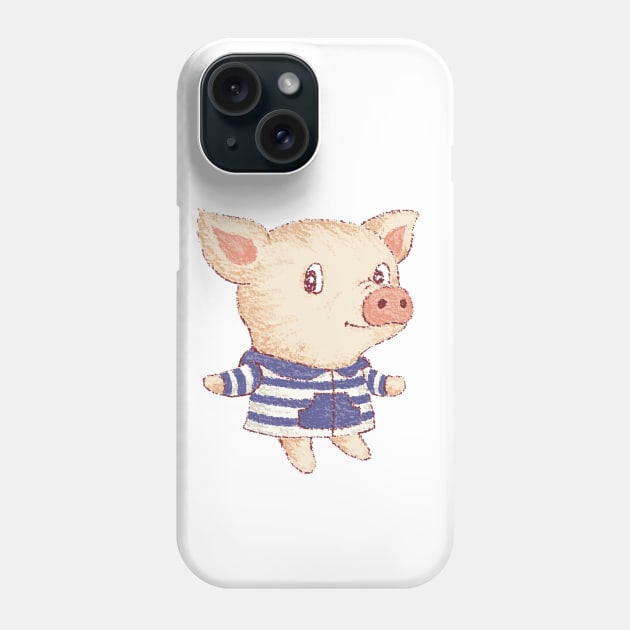 Cute Pig boy Phone Case by sanogawa