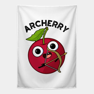 Archerry Funny Fruit Archery Pun Tapestry