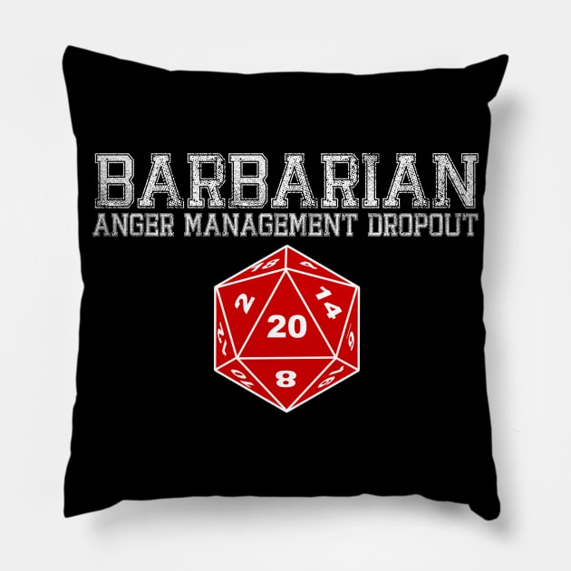 DND Barbarian Pillow by Bingeprints