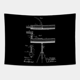 theodolite Vintage Patent Hand Drawing Tapestry