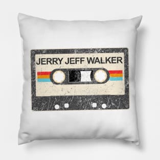 kurniamarga vintage cassette tape Jerry Jeff Walker Pillow