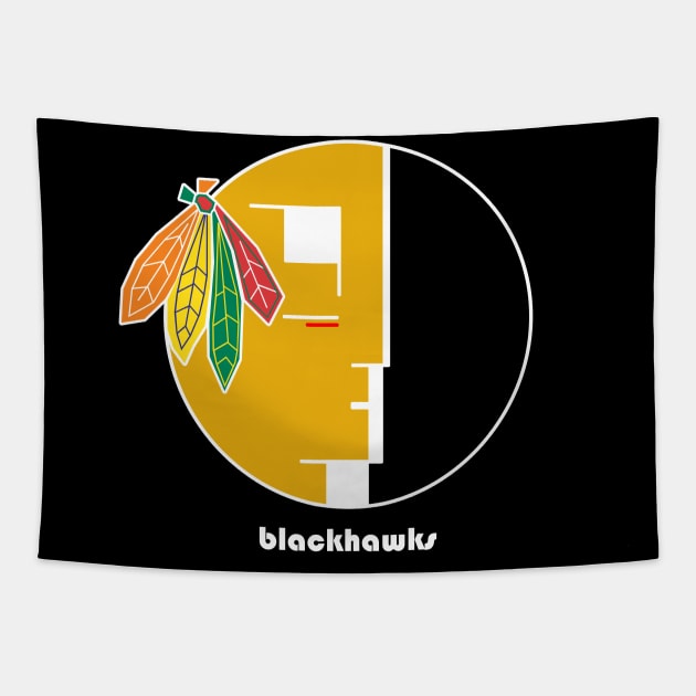 Terror Couple Kill Blackhawks Tapestry by postpoptart