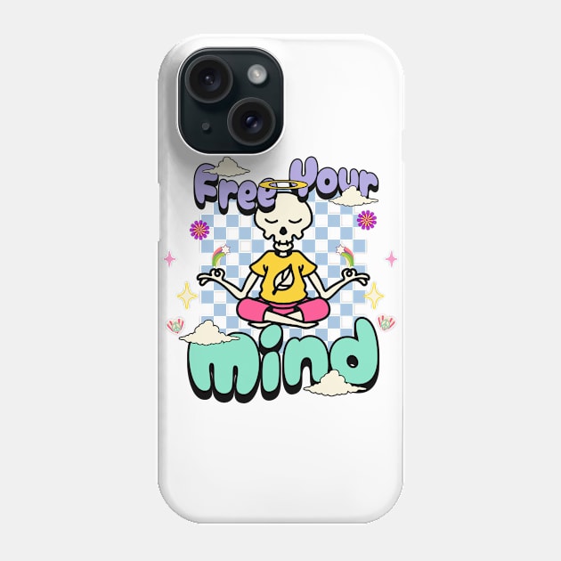 Yoga Free your mind Phone Case by Offbeat Outfits