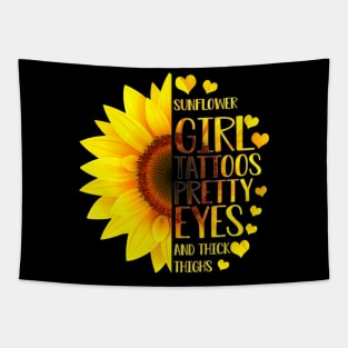 Tattoos Girl Pretty Eyes Tapestry