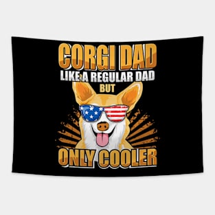 Corgi Dad Pride Dog Father Day Tapestry