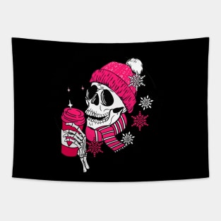 It's Cold Outside Like My Heart Skeleton Funny Valentine Day Tapestry