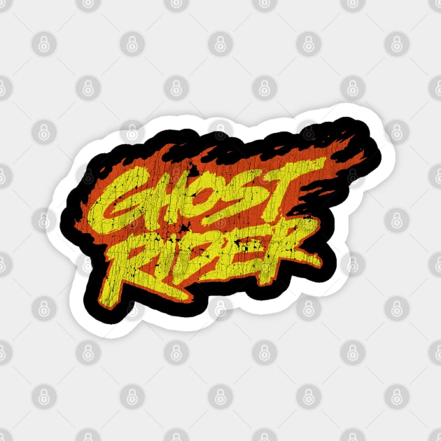 Ghost rider vintage Logo Magnet by OniSide