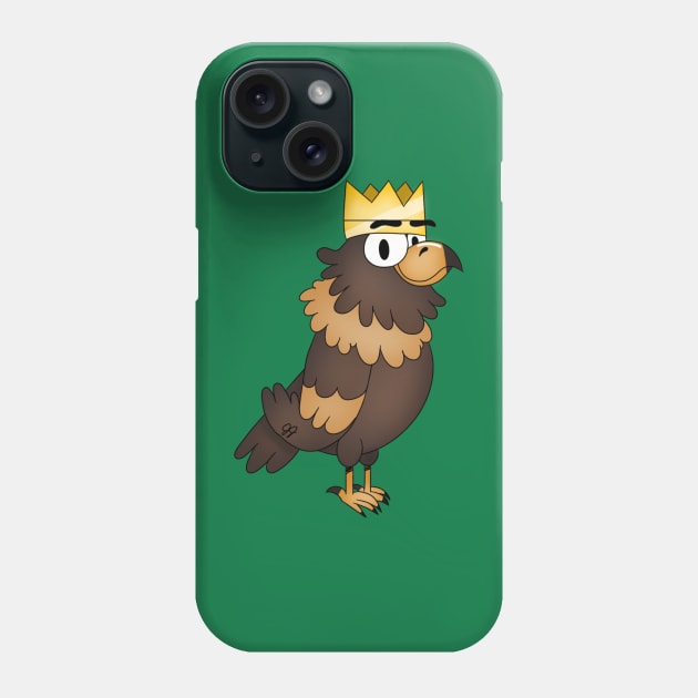 Golden Eagle Wearing Crown Phone Case by JennaBunnies