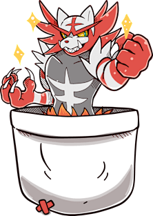 Pocket Shiny Wrestle Cat Starter Magnet