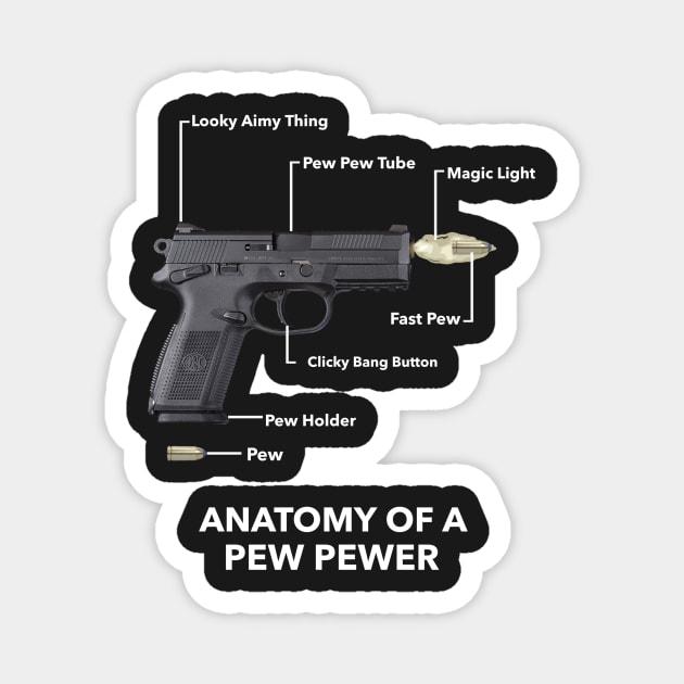 The Anatomy of a Pew Pewer Magnet by mikepod