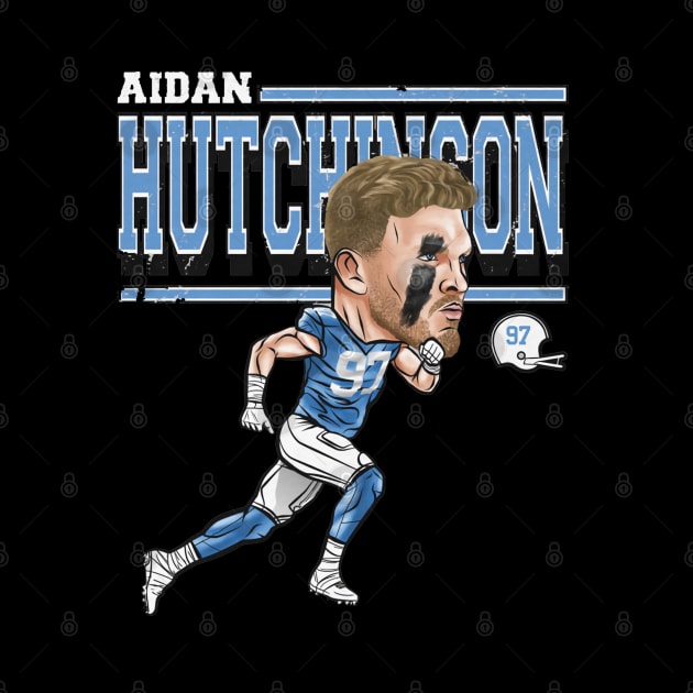 Aidan Hutchinson Detroit Cartoon by Buya_Hamkac