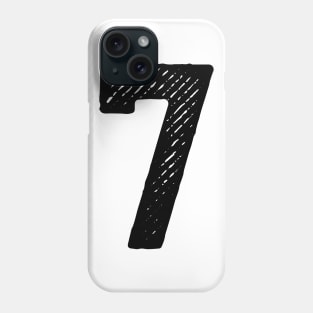 Rough Number 7 Phone Case