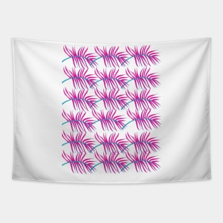 Purple and Blue leaves Tapestry