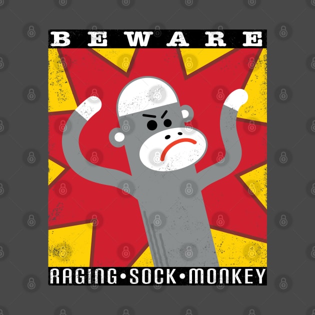 Raging Sock Monkey-Distressed! by Raging Sockmonkey