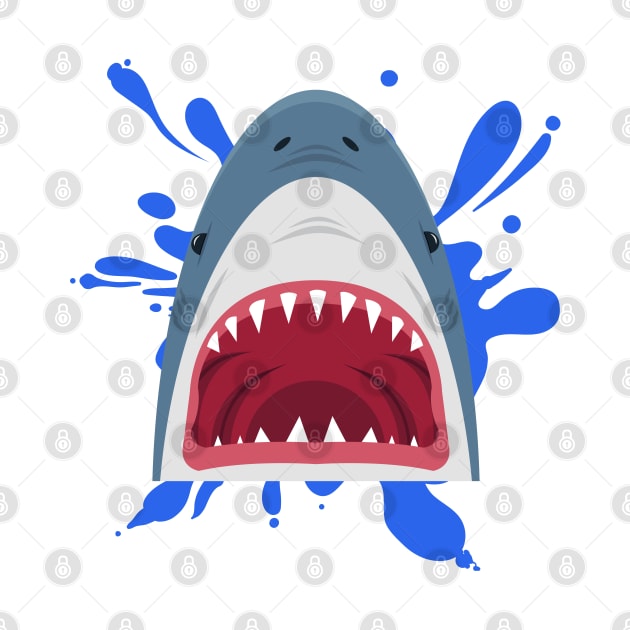 Scary Shark Design by Pearsville