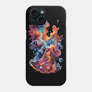 Cosmic Ballet: Nebula's Elegance in Pillars of Creation - cosmic Phone Case