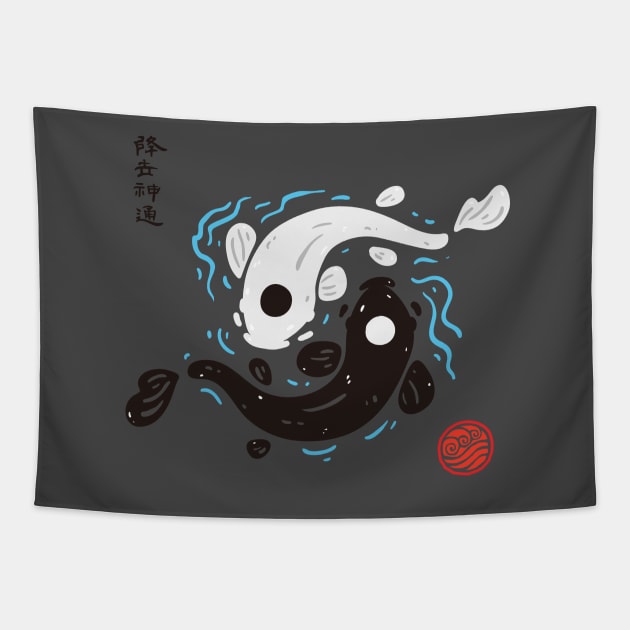 Yin-Yang Koi Fish Tapestry by Pajamamas