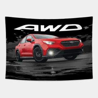 subie VB WRX S4 ingition red Tapestry