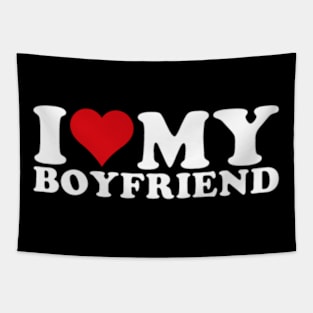 I Love My Boyfriend I Heart My Boyfriend BF Tapestry