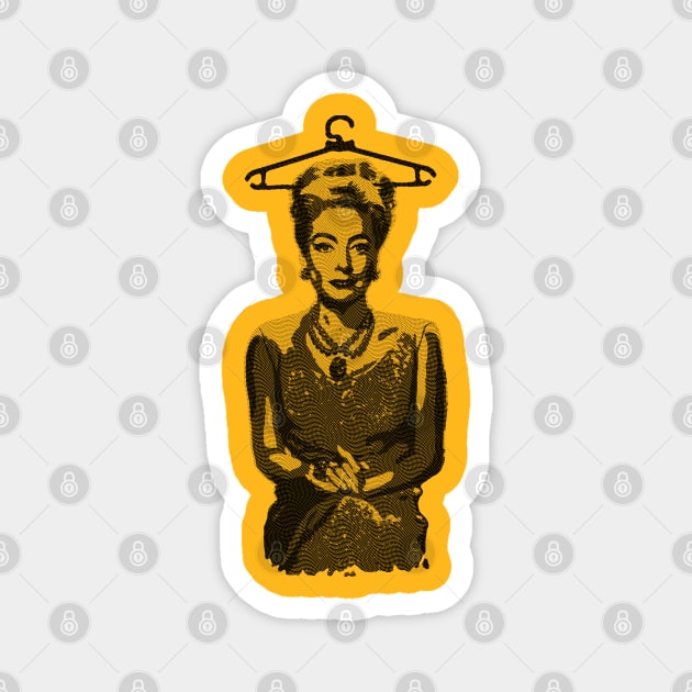 Joan Crawford - Simple Engraved Magnet by Chillashop Artstudio