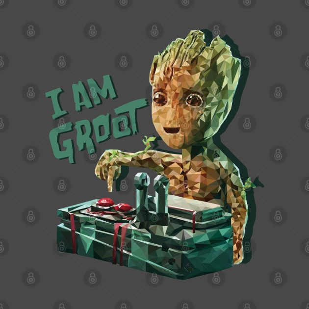 Groot with Bomb (Low Poly) by |NAME|