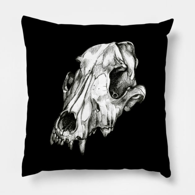 Canine Skull Pillow by Pip Tacla