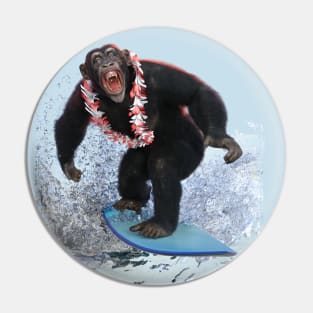 Surf’s Up Chimp Pin