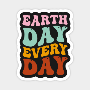 Earth Day Every Day Retro Vintage Sunset Happy Earth Day Magnet