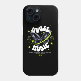 HOUSE MUSIC  - Butterfly Y2K steez (white/lime) Phone Case