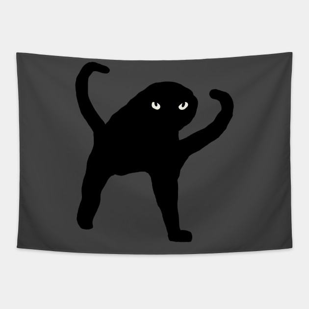 Cursed Cat Meme Tapestry Teepublic