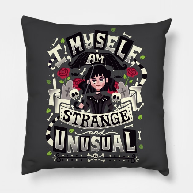 Strange and Unusual Pillow by risarodil