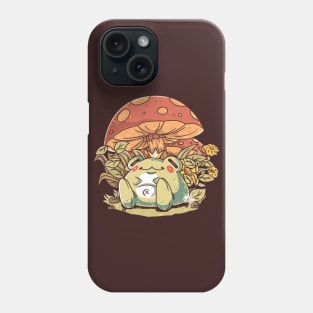 Sitting King Frog Collection: Frog and Mushroom Phone Case