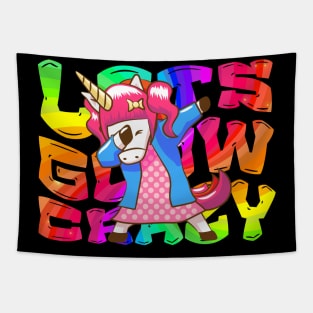 Let's Glow Crazy Unicorn Glow  crazy Party Tapestry