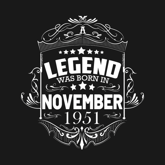 A legend was born in November 1951 by HBfunshirts