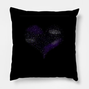 Galaxy Heart Pillow