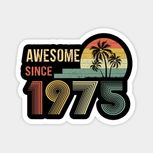 47 Years Old Awesome Since 1975 Gifts 47th Birthday Gift Magnet