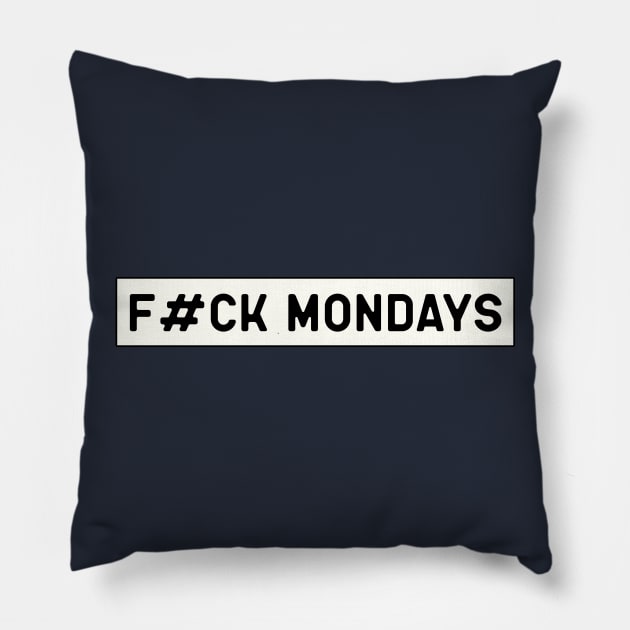 Monday hate Pillow by slawisa