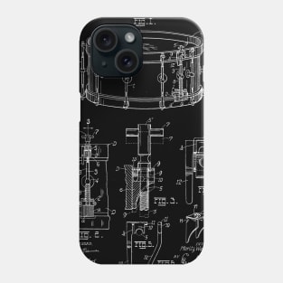 Snare Drum Muffler Vintage Patent Drawing Phone Case