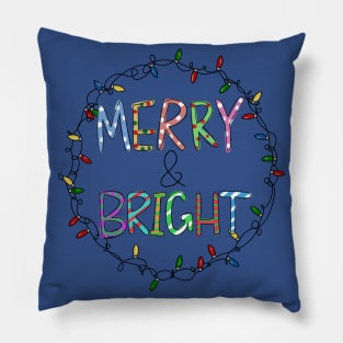 merry and bright Pillow