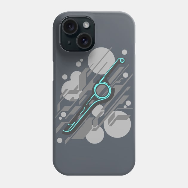 Monado Abstract (Grey) Phone Case by Ninjendo