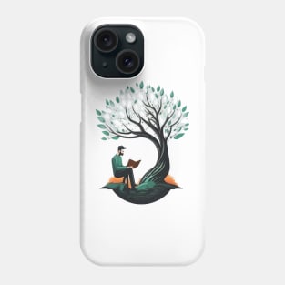 Book Reading under a Tree - Designs for a Green Future Phone Case