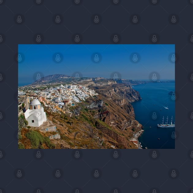 Greece. Santorini. Looking at Thira. by vadim19