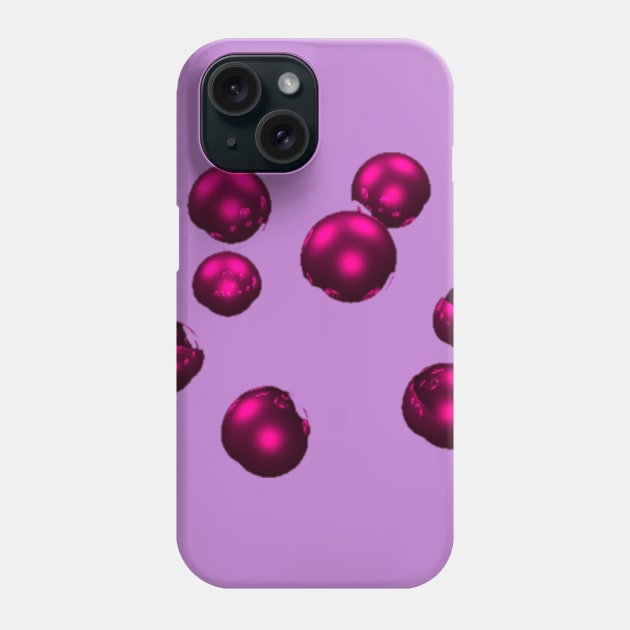 Red Particles Fractal Phone Case by garrettsgardens