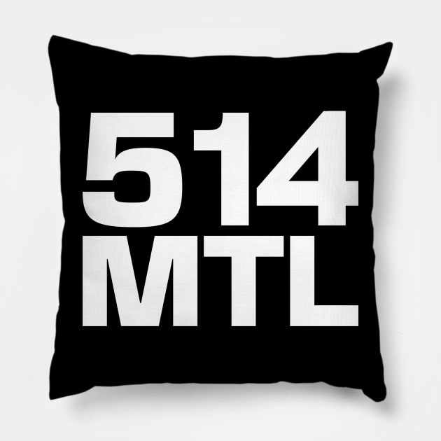 Montreal 514 Pillow by Ryan-Cox