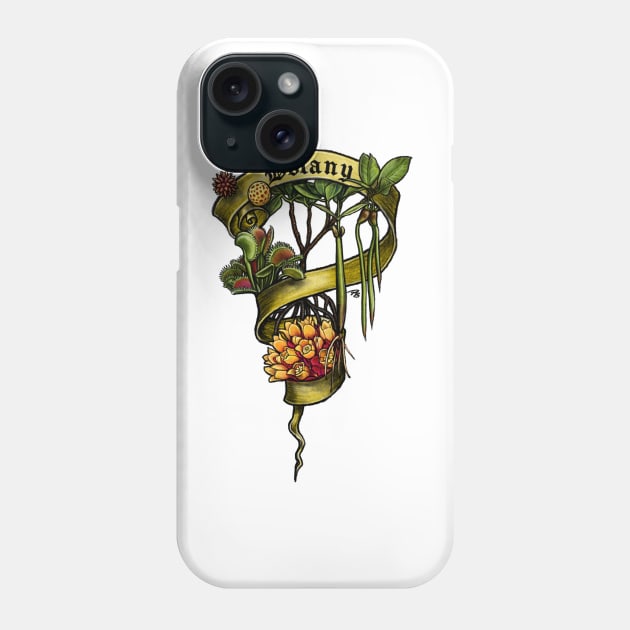 Botany Nerd Banner Phone Case by FreyStrandDraws