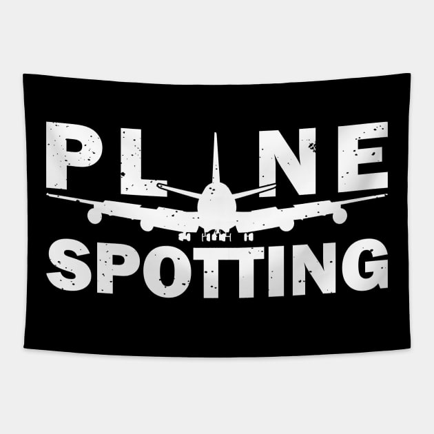 Plane Spotting Airplane Pilot Aircraft Aviation Tapestry by NeverTry