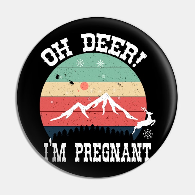 Womens Oh Deer I'm Pregnant  Gift Pin by Attia17