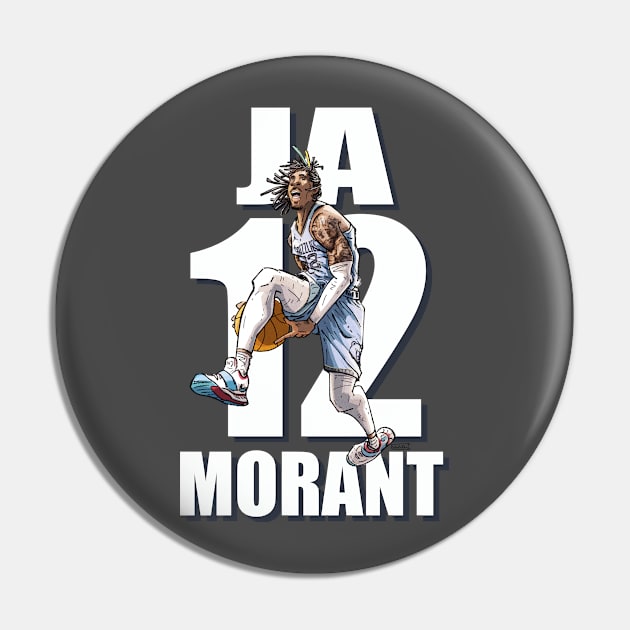 Ja Morant Pin by WD_art