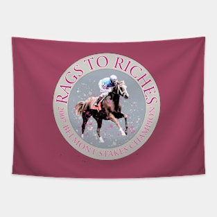 Champion Filly Rags to Riches 2007 Belmont Stakes design Tapestry