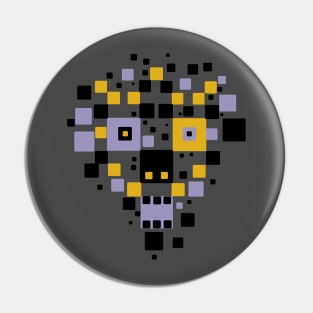 Cube skull Pin